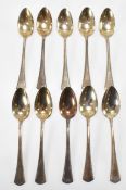 SET OF VINTAGE GERMAN 800 SILVER TEA SPOONS