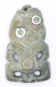 MAORI TRIBE HEI TIKI CARVED AMULET