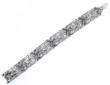 BERNARD INSTONE SILVER & MARCASITE BRACELET