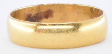 HALLMARKED 22CT GOLD BAND RING