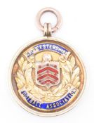 1930S 9CT GOLD GLOUCESTERSHIRE FOOTBALL MEDAL