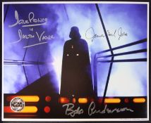 STAR WARS - EMPIRE STRIKES BACK - TRIPLE SIGNED OFFICIAL PIX 8X10