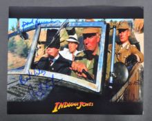 INDIANA JONES - RAIDERS - TRIPLE SIGNED 8X10
