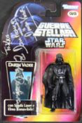 STAR WARS - DARTH VADER TRIPLE SIGNED KENNER ACTION FIGURE