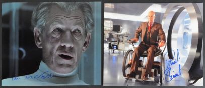X MEN - SIR PATRICK STEWART & SIR IAN MCKELLEN SIGNED 8X10