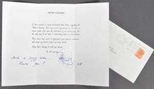 STAR WARS - PETER CUSHING - HANDWRITTEN LETTER