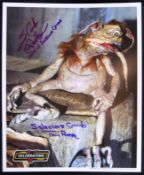 STAR WARS - SALACIOUS CRUMB - DUAL SIGNED OFFICIAL PIX 8X10