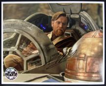 STAR WARS - EWAN MCGREGOR - OFFICIAL PIX SIGNED 8X10