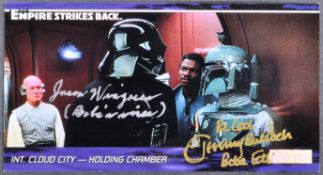 STAR WARS - JEREMY BULLOCH & JASON WINGREEN DUAL SIGNED CARD