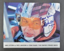 STAR WARS - IAN LISTON (1948-2016 - WES JANSON) - SIGNED 8X10