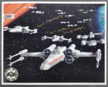 STAR WARS - DAVID ANKRUM (VOICE OF WEDGE) OFFICIAL PIX SIGNED 8X10