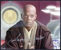 STAR WARS - SAMUEL L JACKSON - MACE WINDU - OFFICIAL PIX - SIGNED PHOTO