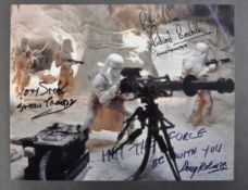 STAR WARS - EMPIRE STRIKES BACK - SNOWTROOPER MULTI-SIGNED 8X10