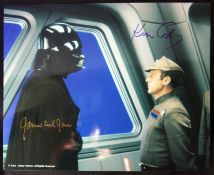STAR WARS - JAMES EARL JONES & KEN COLLEY DUAL SIGNED 8X10