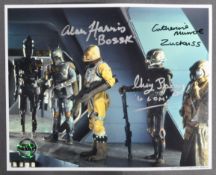 STAR WARS - BOUNTY HUNTERS - MULTI-SIGNED OFFICIAL PIX 8X10