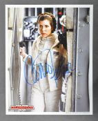 STAR WARS - CARRIE FISHER (1956-2016) - OFFICIAL PIX SIGNED 8X10