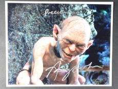 THE LORD OF THE RINGS - ANDY SERKIS - GOLLUM - SIGNED 8X10
