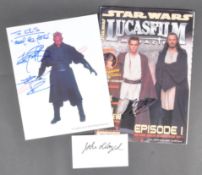STAR WARS - PREQUEL TRILOGY - MAIN CAST AUTOGRAPHED ITEMS