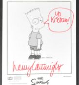THE SIMPSONS - NANCY CARTWRIGHT - BART - SIGNED 8X10