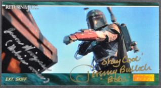 STAR WARS - JEREMY BULLOCH & JASON WINGREEN DUAL SIGNED CARD