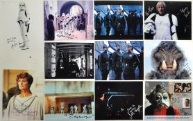 STAR WARS - LARGE COLLECTION OF AUTOGRAPHS ON 8X10