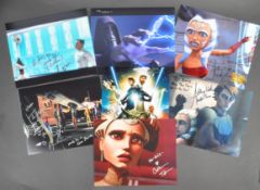 STAR WARS - THE CLONE WARS - COLLECTION OF SIGNED 8X10