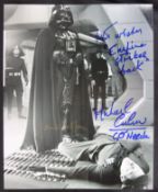 STAR WARS - EMPIRE STRIKES BACK - JAMES EARL JONES & MICHAEL CULVER SIGNED PHOTO