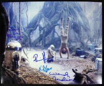 STAR WARS - EMPIRE STRIKES BACK - YODA - CREW SIGNED 8X10