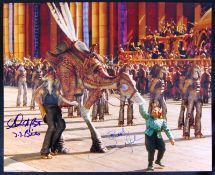 STAR WARS - PHANTOM MENACE - AHMED BEST & DAN MADSEN SIGNED 8X10