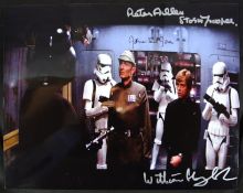 STAR WARS - ROTJ - CAST SIGNED 8X10