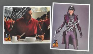 STAR WARS - ATTACK OF THE CLONES - X2 OFFICIAL PIX SIGNED 8X10