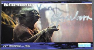 STAR WARS - YODA - STUART FREEBORN (1914-2013) - SIGNED TOPPS TRADING CARD
