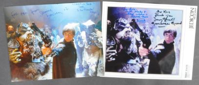 STAR WARS - JABBA'S DUNGEON - X2 MULTI-SIGNED 8X10