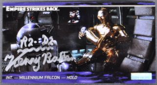 STAR WARS - KENNY BAKER (1934-2016) - AUTOGRAPHED TOPPS TRADING CARD