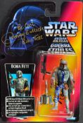 STAR WARS - BOBA FETT - JEREMY BULLOCH & JASON WINGREEN SIGNED FIGURE