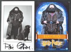 HARRY POTTER - ROBBIE COLTRANE -HAGRID - AUTOGRAPHED PHOTOS