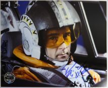 STAR WARS - DENIS LAWSON (WEDGE ANTILLES) - OFFICIAL PIX SIGNED 8X10