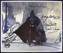 STAR WARS - EMPIRE STRIKES BACK - HOTH MULTI-SIGNED OFFICIAL PIX 8X10