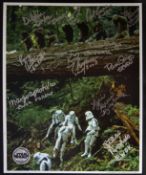 STAR WARS - RETURN OF THE JEDI - EWOKS - MULTI SIGNED OFFICIAL PIX PHOTO