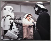 STAR WARS - JAMES EARL JONES & PETER GEDDIS DUAL SIGNED PHOTO