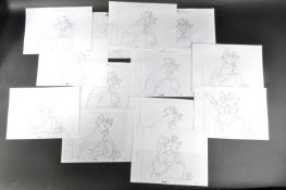 THE SECRET OF NIMH (1982) - DON BLUTH - ORIGINAL JENNER MODEL SHEETS