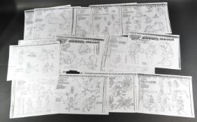 DON BLUTH (DIRECTOR & ANIMATOR) - VARIOUS PRODUCTION USED ARTWORK
