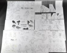 THE SECRET OF NIMH (1982) - DON BLUTH - ORIGINAL CHARACTER MODEL SHEETS