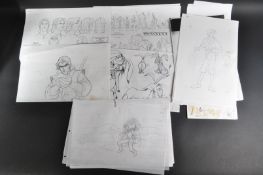 POCAHONTAS (1995) - WALT DISNEY - ORIGINAL JOHN SMITH PRODUCTION ARTWORK