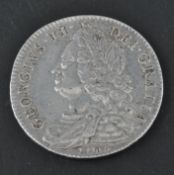 1746 GEORGE II SILVER HALF CROWN COIN