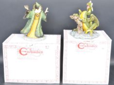 ENCHANTICA FANTASY FANTAZAR WIZARD & GORGOYLE DRAGON SPRING FIGURES