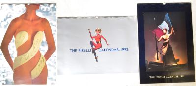 THREE PIRELLI EROTIC CALENDARS