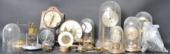 COLLECTION OF VINTAGE 20TH CENTURY ANNIVERSARY CLOCKS & SPARES