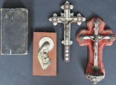 ASSORTMENT OF VINTAGE ECCESIASTICAL ITEMS