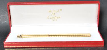 VINTAGE 20TH CENTURY MUST DE CARTIER GILT METAL STYLO PEN